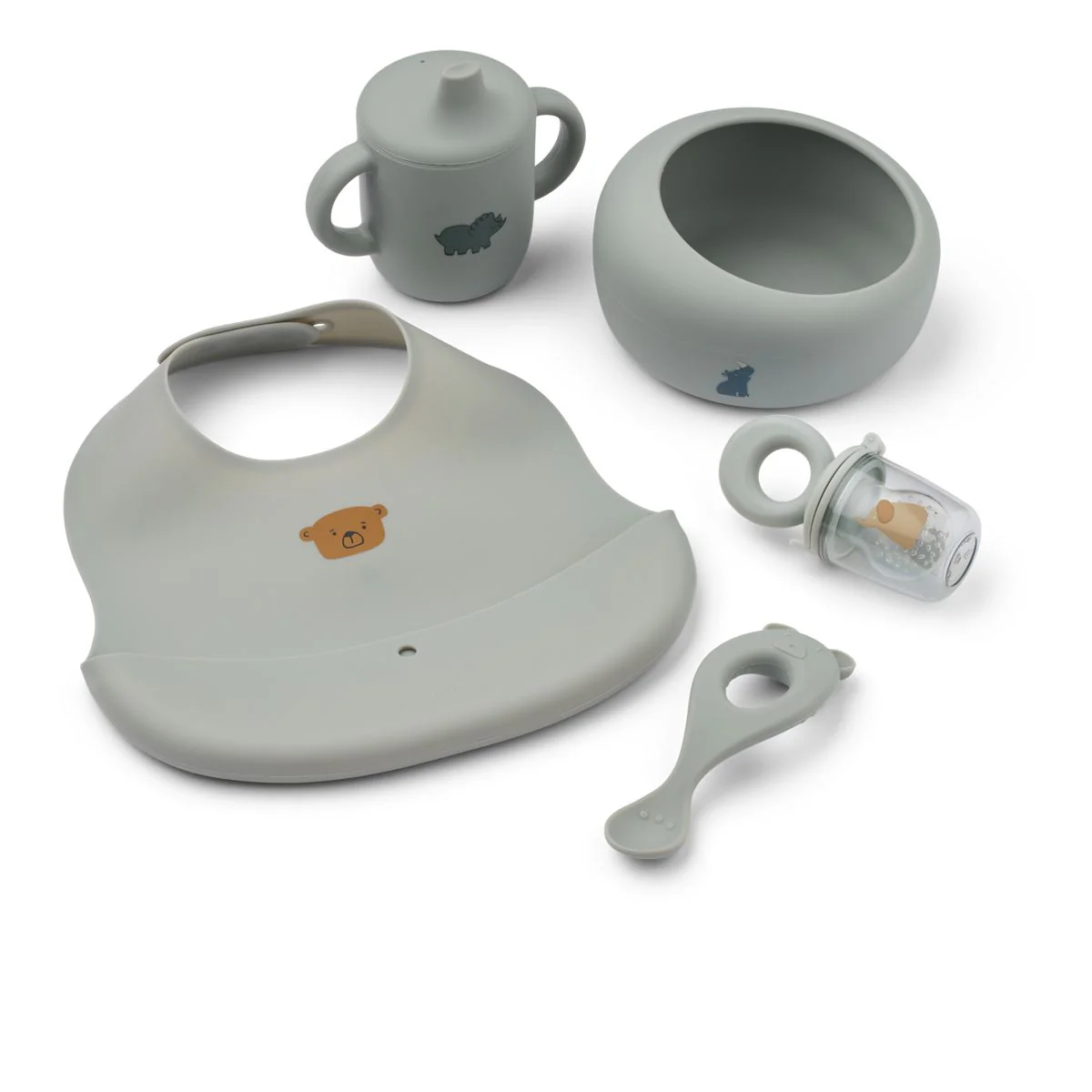 MILEAH Baby Mealtime Set - Dove blue