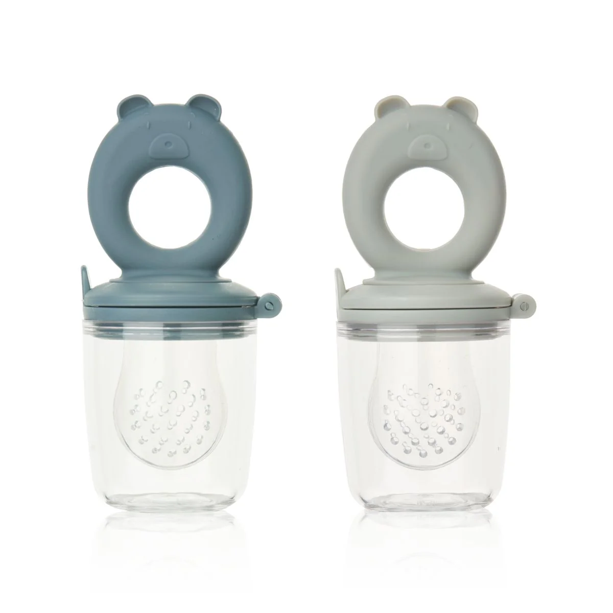 Miranda Food Feeder 2-pack - Whale blue / Dove blue