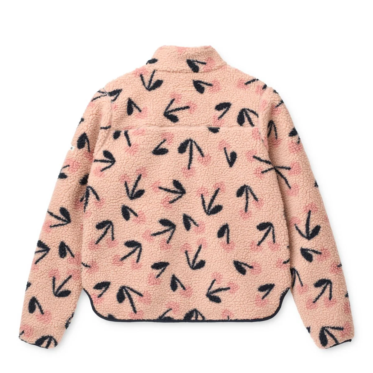 Nelson Pile Jacket For Adults - Mega Cherry heart / Rosey - Image 2