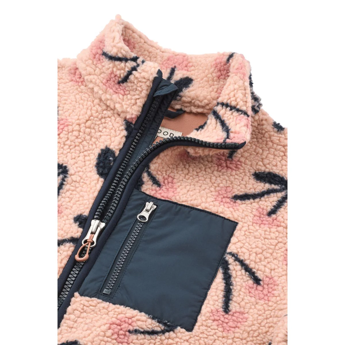 Nelson Pile Jacket For Adults - Mega Cherry heart / Rosey - Image 3