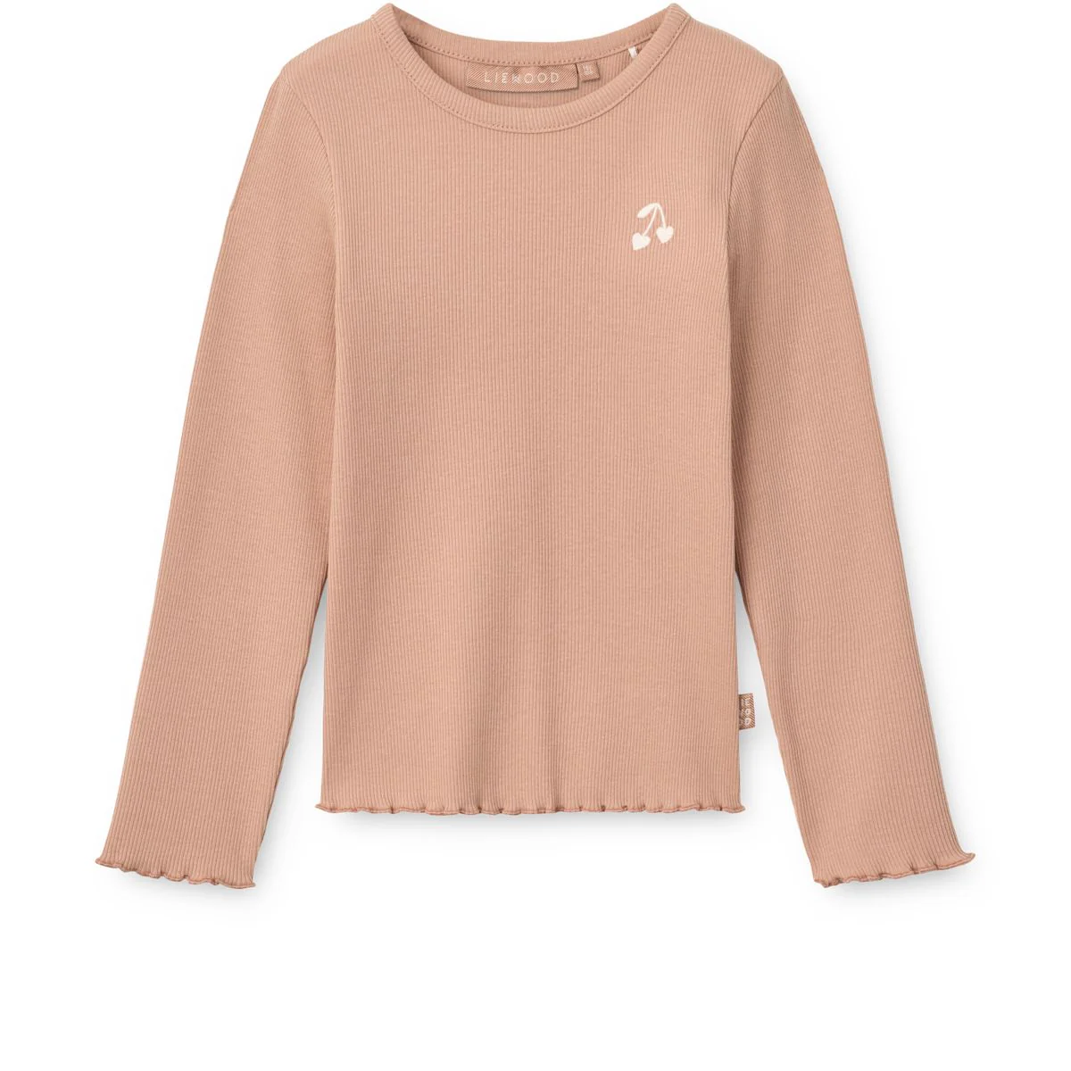 Nieve Long-sleeve Rib T-shirt - Pale tuscany