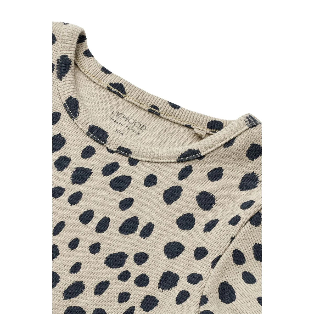 Nieve rib t-shirt - Leo spots / Mist - Image 3