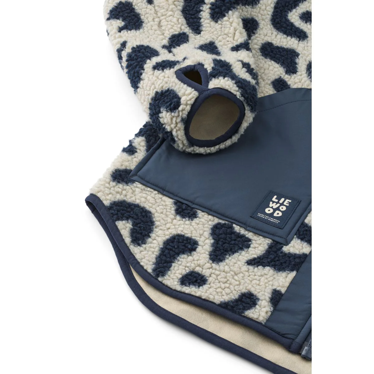 NIVA Adult Pile Jacket - Mega Leo mist / Classic Navy - Image 4