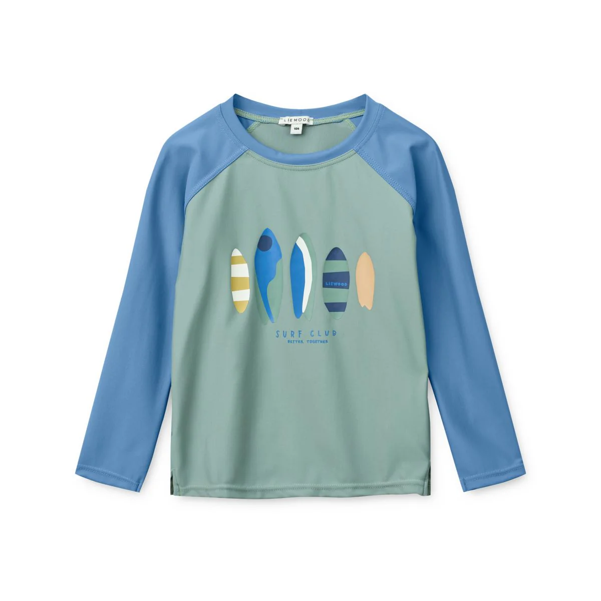Noah long-sleeved swim tee - Boards / Light peppermint