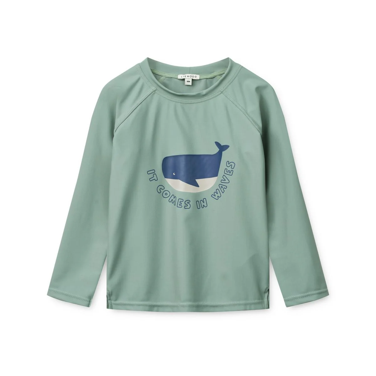 Noah long-sleeved swim tee - It comes in waves / Peppermint