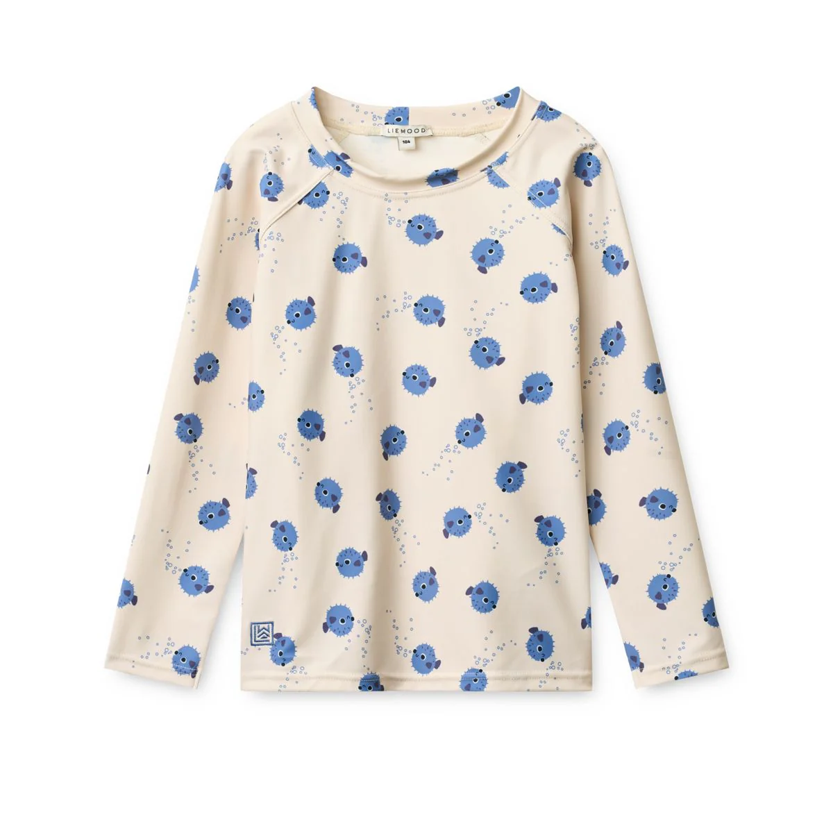 Noah Printed long-sleeved swim t-shirt - Pufferfish / Sandy