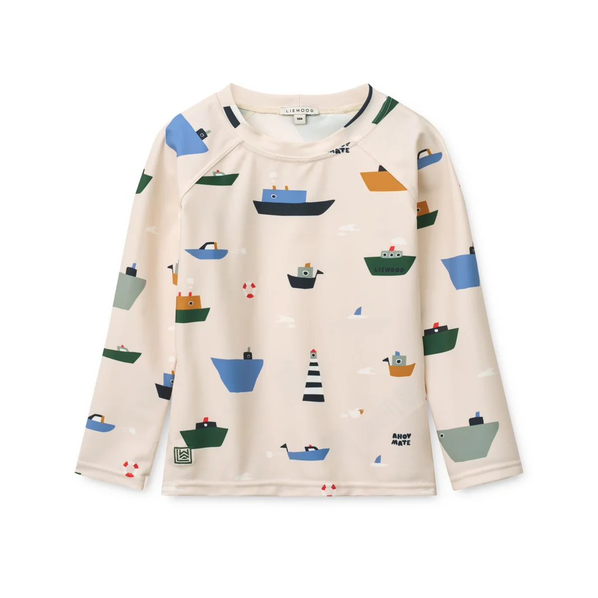 Noah Printed long-sleeved swim t-shirt - Sailing / Sandy