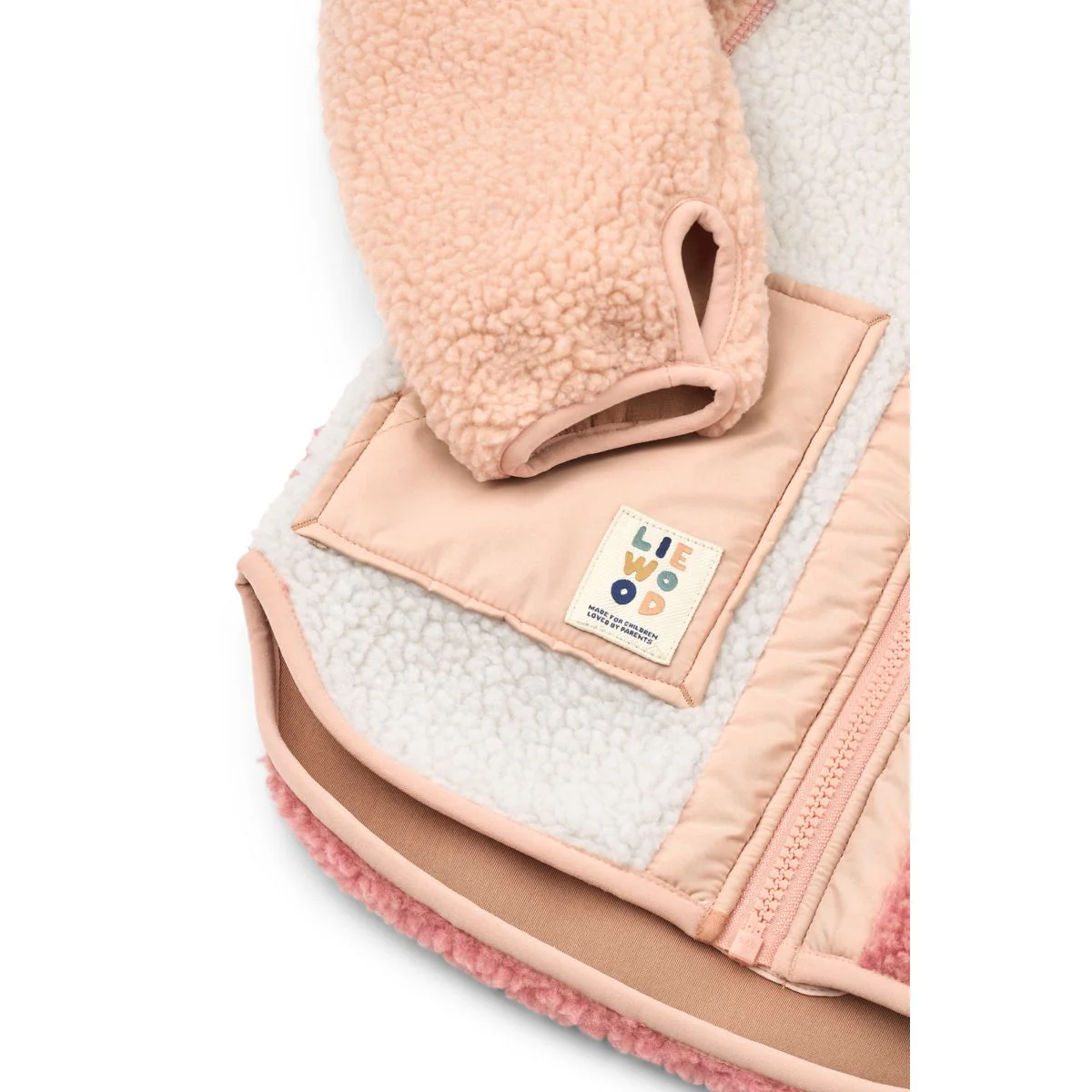 Noam Pile Jacket - Dusty rose multi mix - Image 4