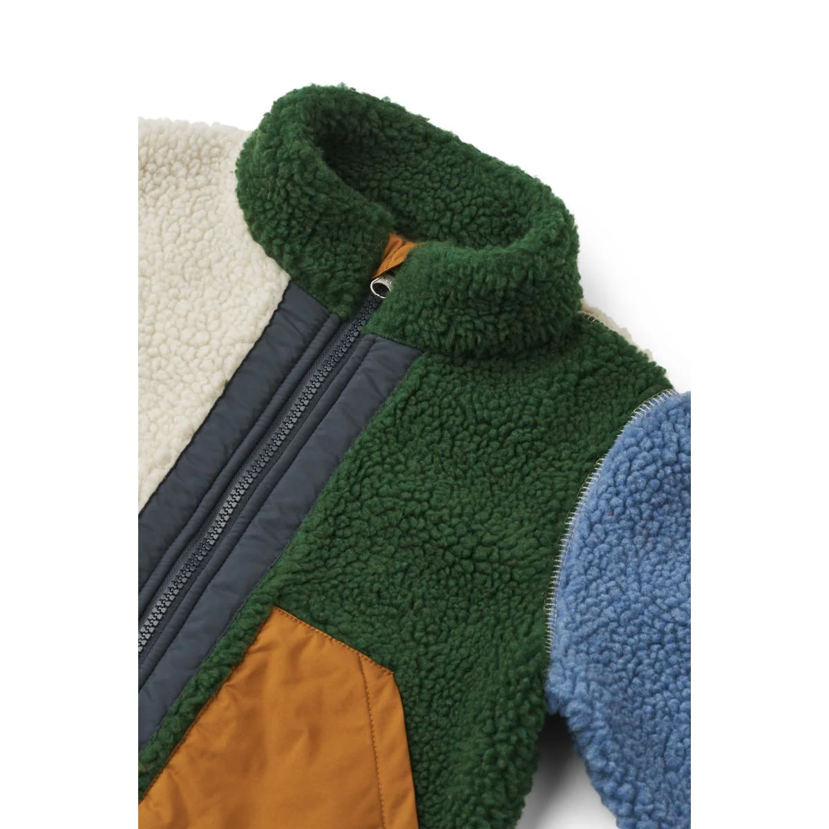 Noam Pile Jacket - Garden green multi mix - Image 3