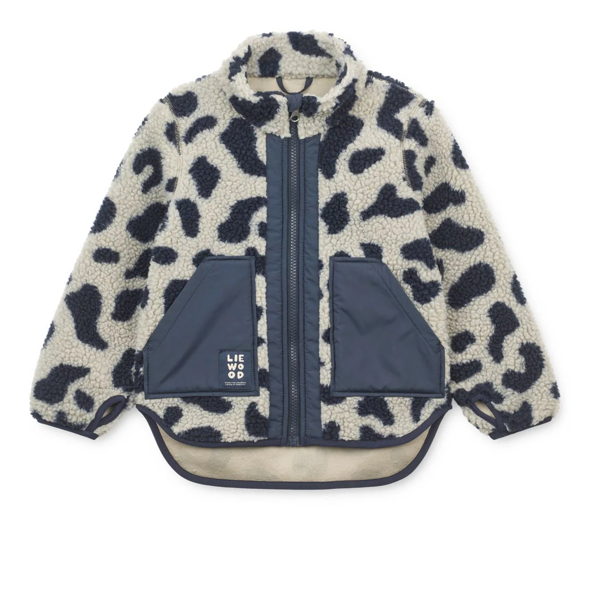 NOAM Pile Jacket - Mega Leo mist / Classic Navy