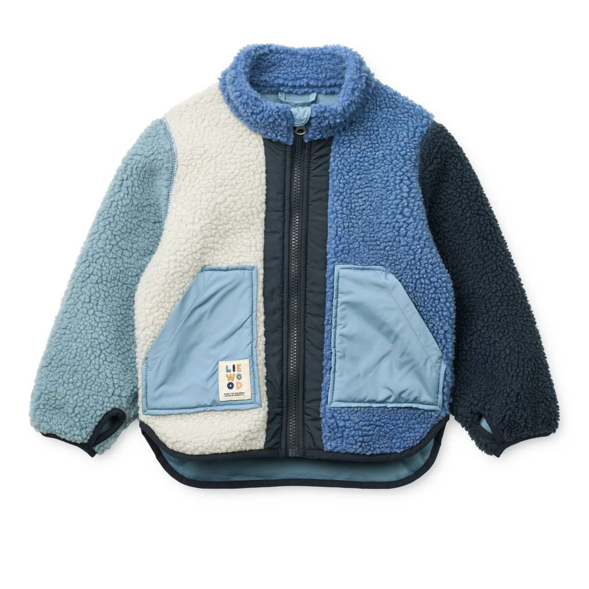 Noam Pile Jacket - Riverside multi mix