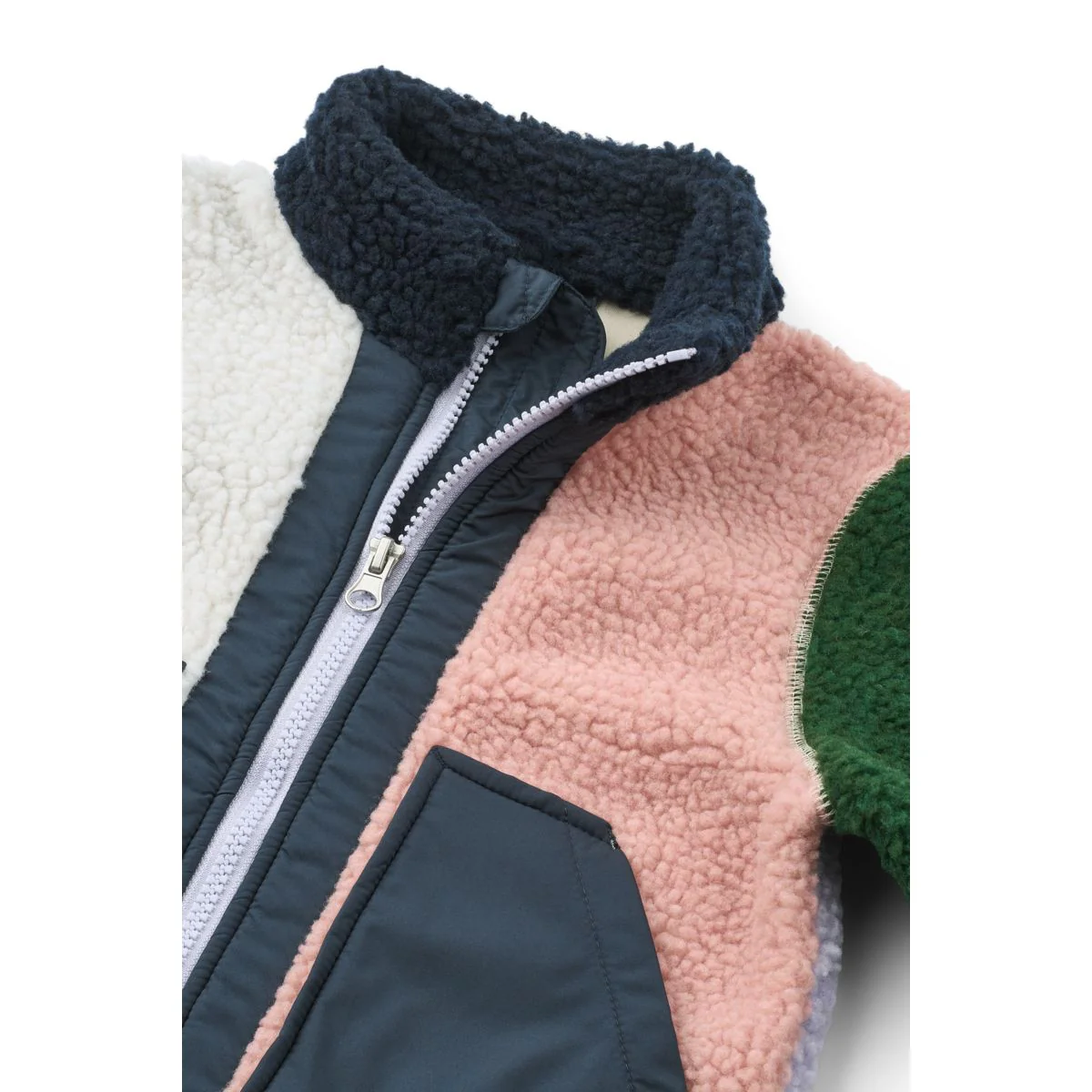 Noam Pile Jacket - Rose blush multi mix - Image 3