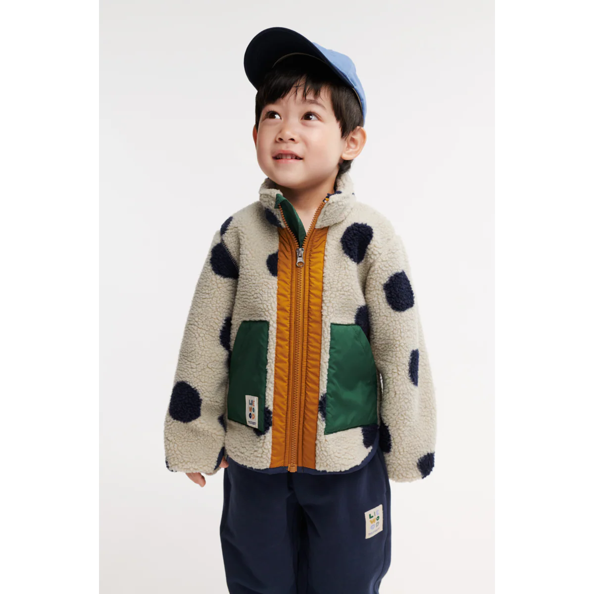Noam Pile Jacket - Spot dots / Mist - Image 5