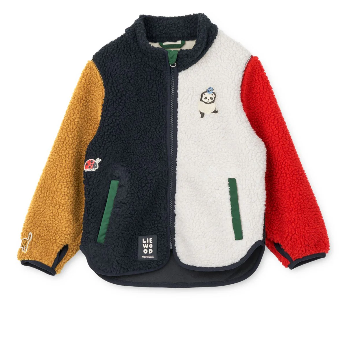 Nolan Pile Jacket - Around the world multi mix