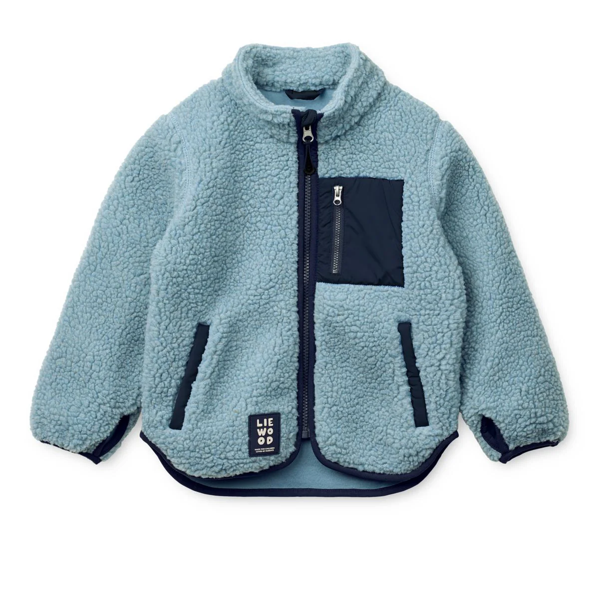 Nolan Pile Jacket - Beach blue