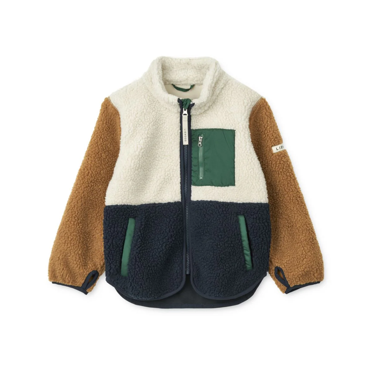 Nolan Pile Jacket - Classic navy multi mix