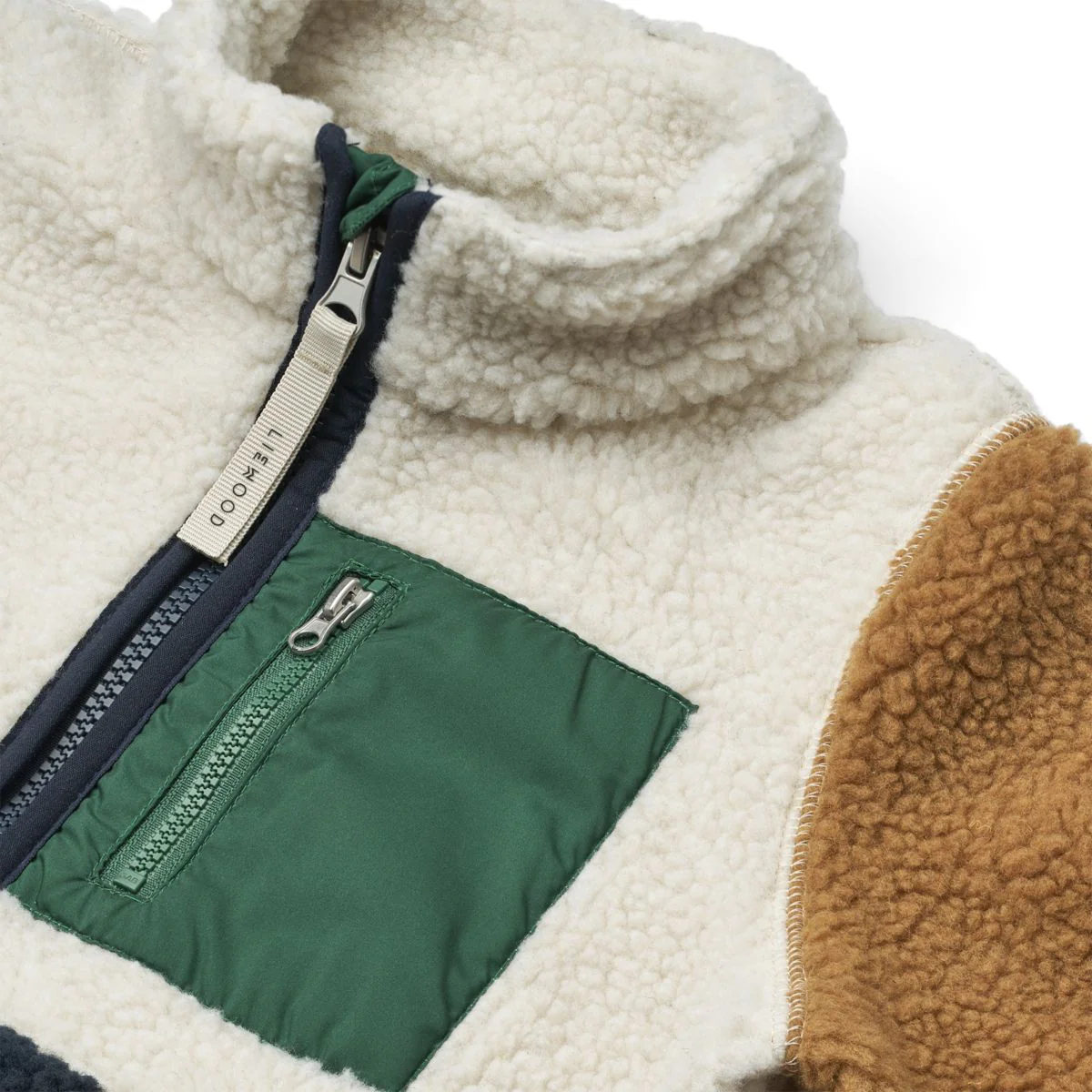 Nolan Pile Jacket - Classic navy multi mix - Image 3