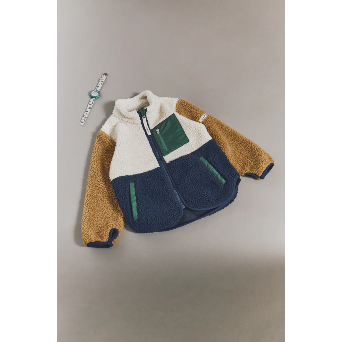 Nolan Pile Jacket - Classic navy multi mix - Image 5