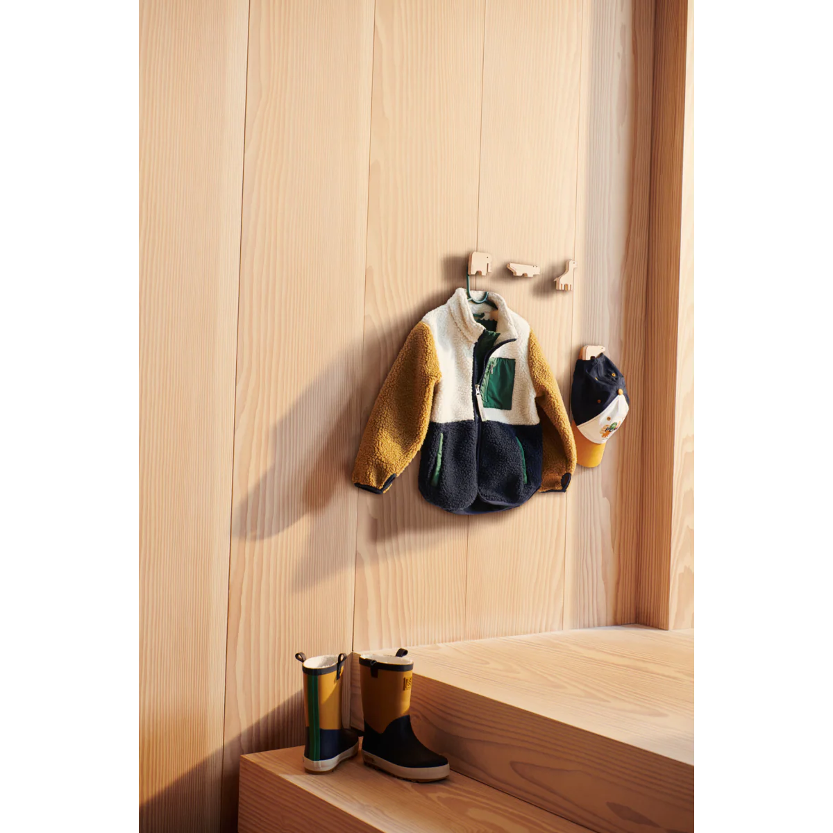 Nolan Pile Jacket - Classic navy multi mix - Image 6