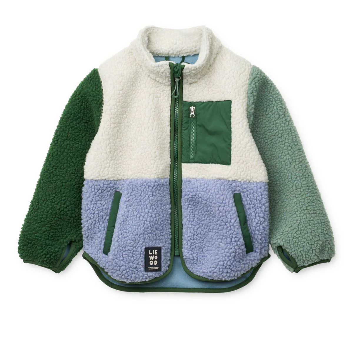 Nolan Pile Jacket - Dusty lavender multi mix