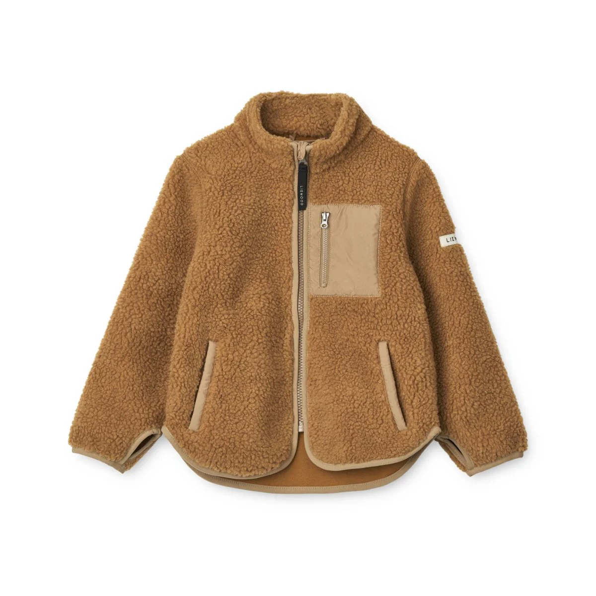 Nolan Pile Jacket - Golden caramel oat mix