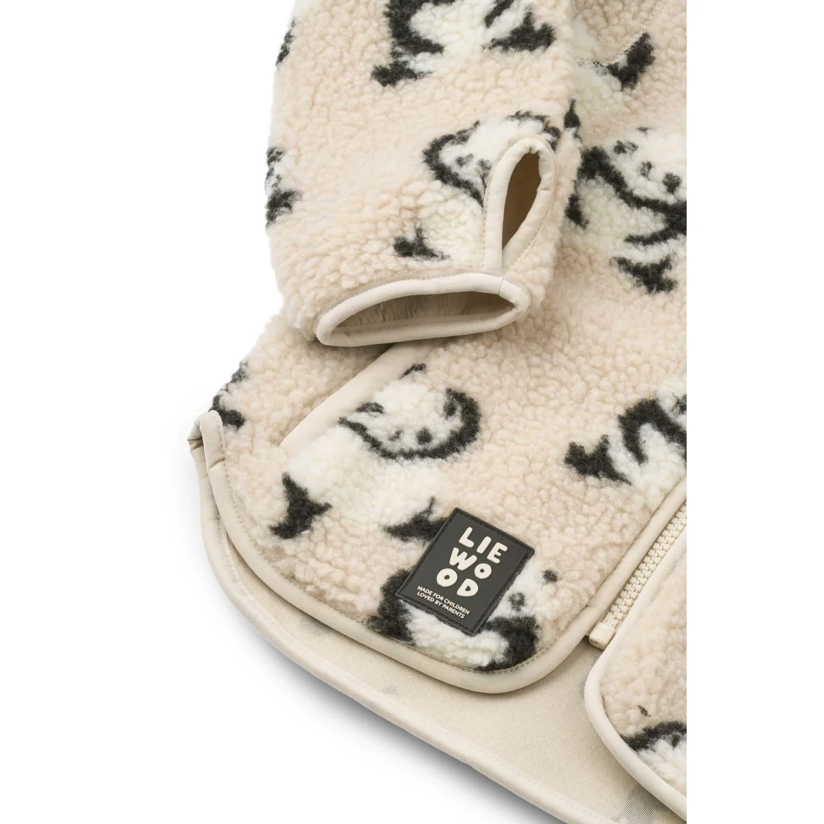 Nolan Pile Jacket - Panda / Sandy - Image 4