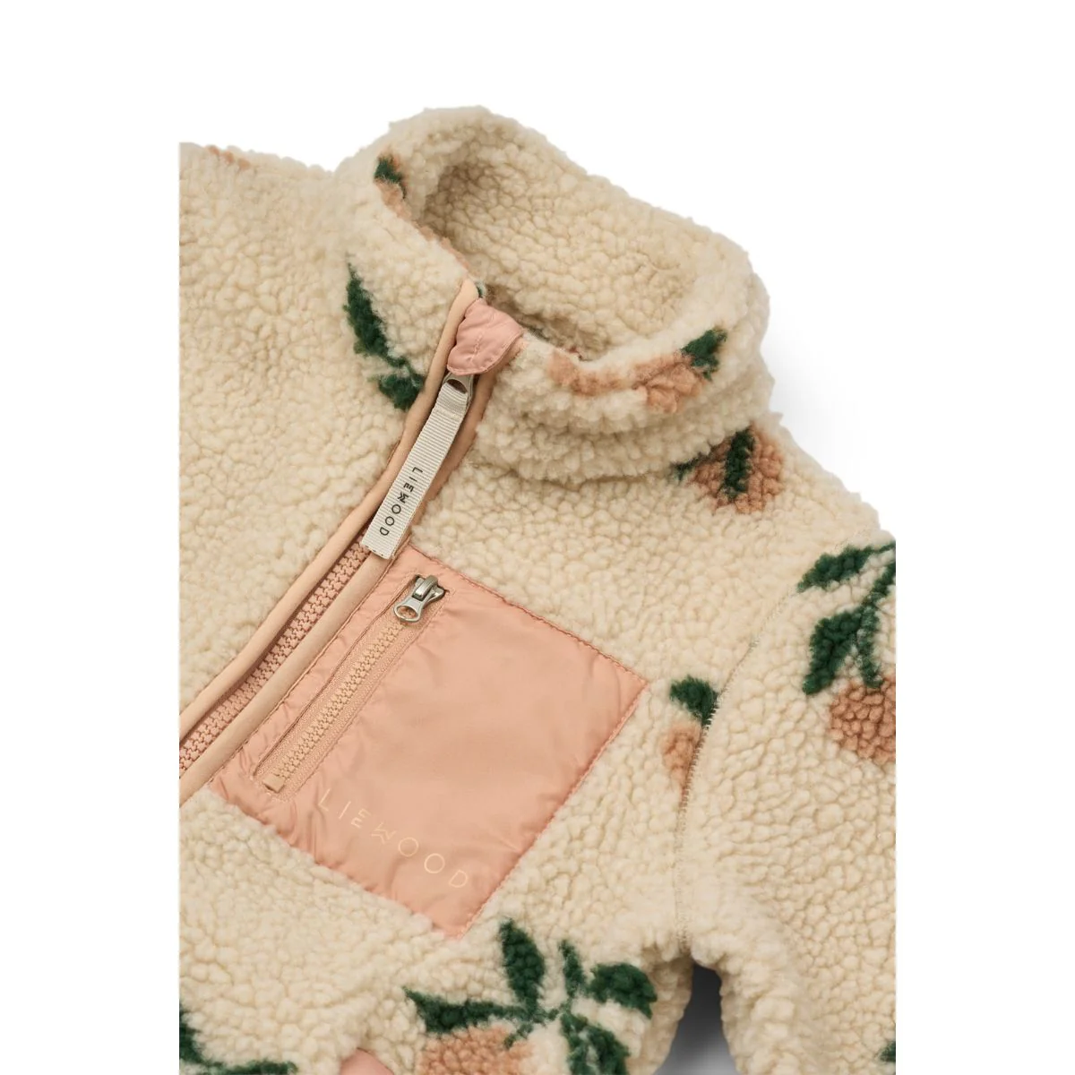 Nolan Pile Jacket - Peach / Sea shell - Image 3