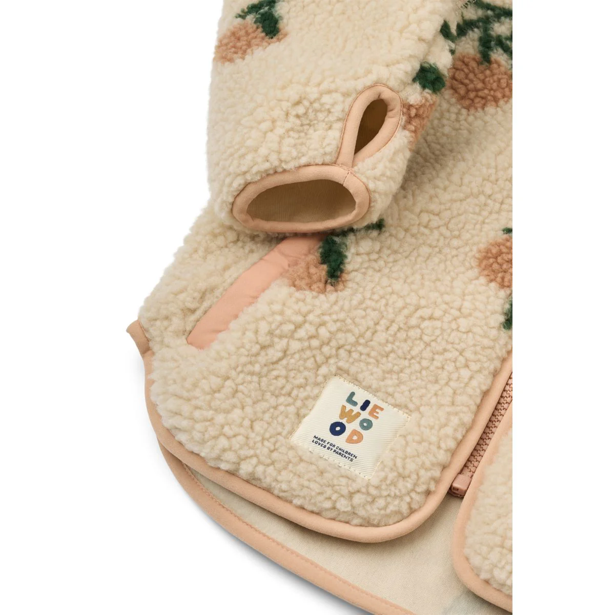Nolan Pile Jacket - Peach / Sea shell - Image 4