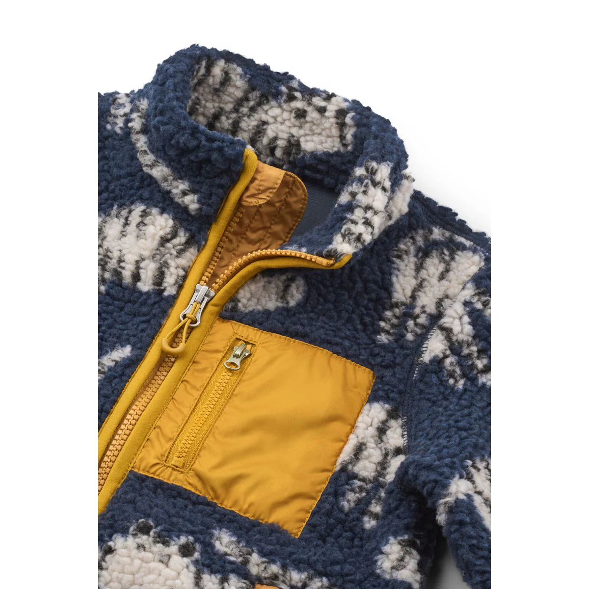 Nolan Pile Jacket - Tiger / Classic navy - Image 3