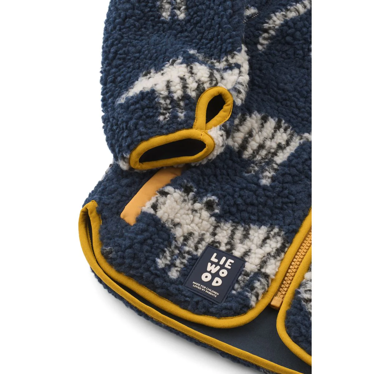 Nolan Pile Jacket - Tiger / Classic navy - Image 4