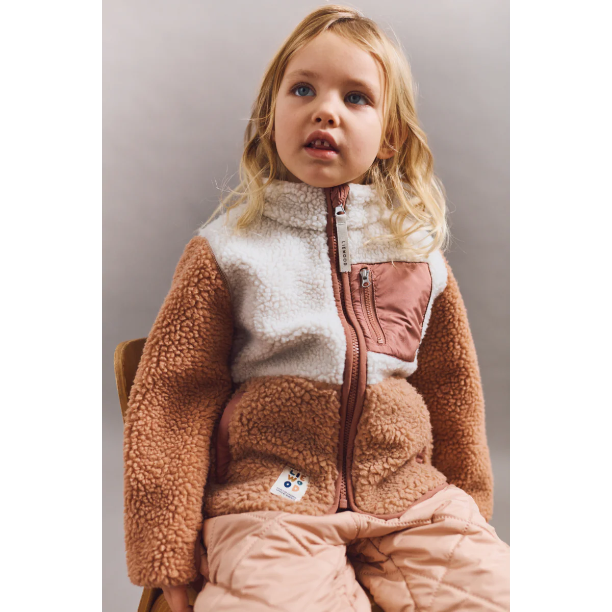 Nolan Pile Jacket - Tuscany rose multi mix - Image 5