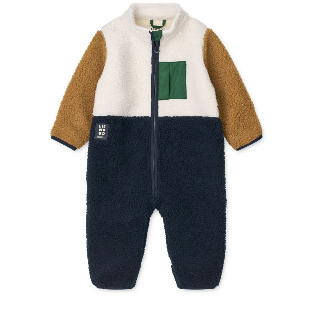 Nolano Pile Jumpsuit - Classic navy multi mix