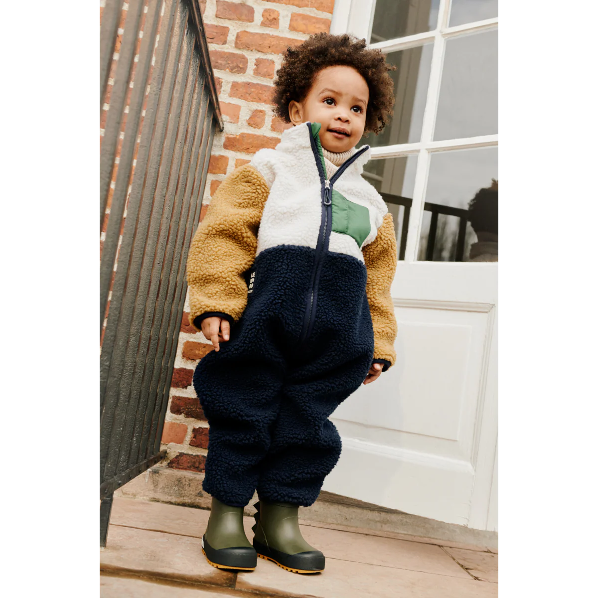 Nolano Pile Jumpsuit - Classic navy multi mix - Image 5