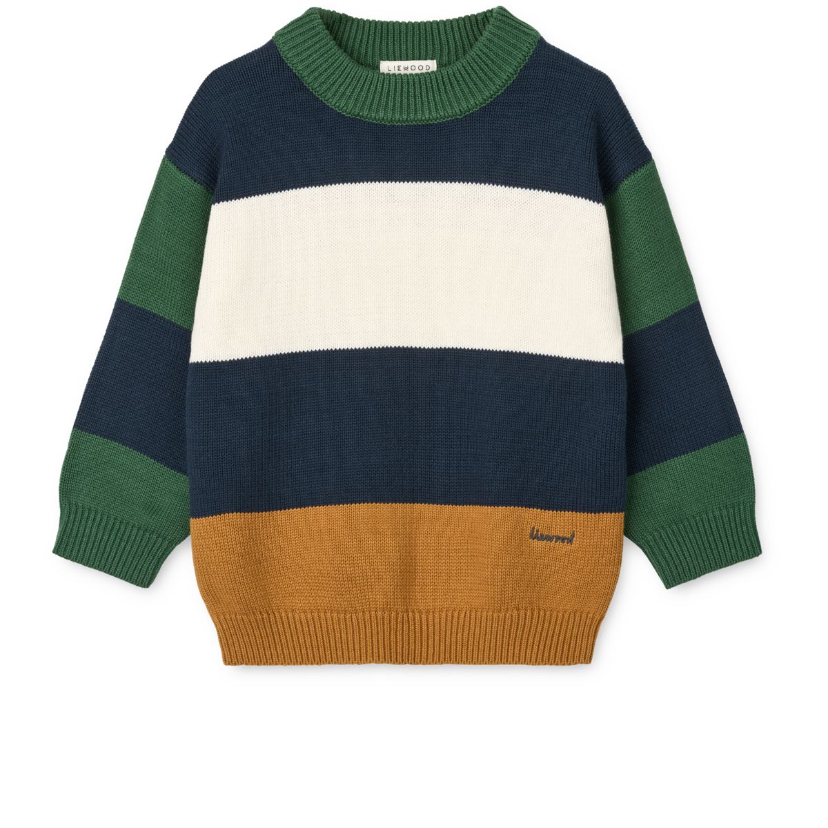 Orlane Striped Knit Jumper - Classic navy multi mix
