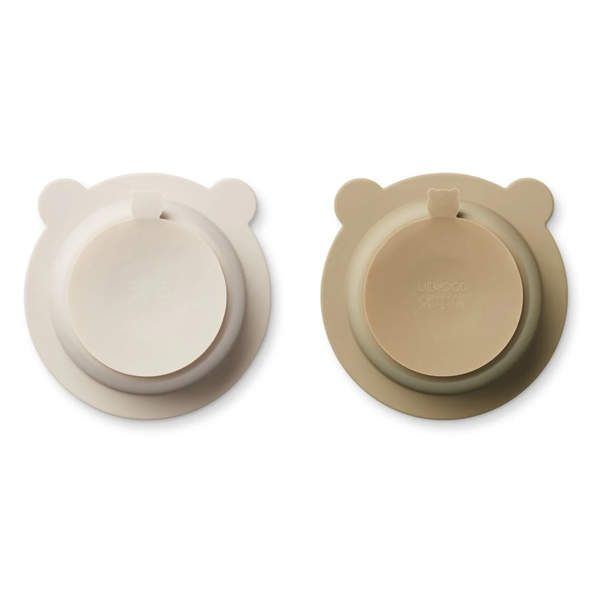 Peony Suction Bowl 2-Pack - Sandy / Oat - Image 2