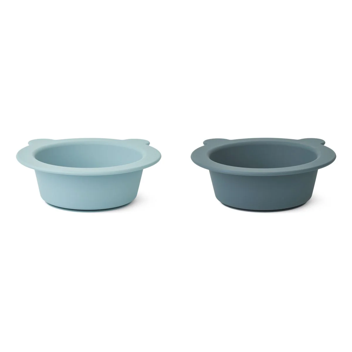 Peony Suction Bowl 2-Pack - Sea blue / Whale blue - Image 3
