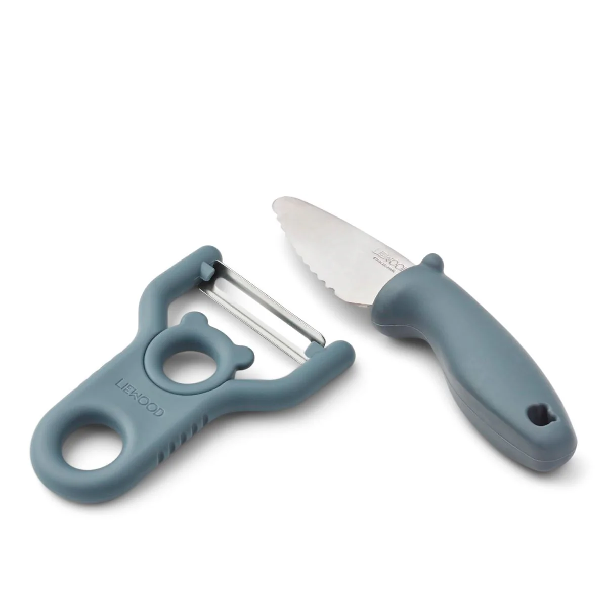 PERTENSE Peeler & Knife set  - Whale blue