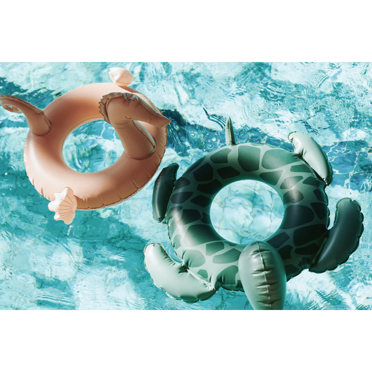 Phoebe Turtle Swim Ring - Faune green - Image 3