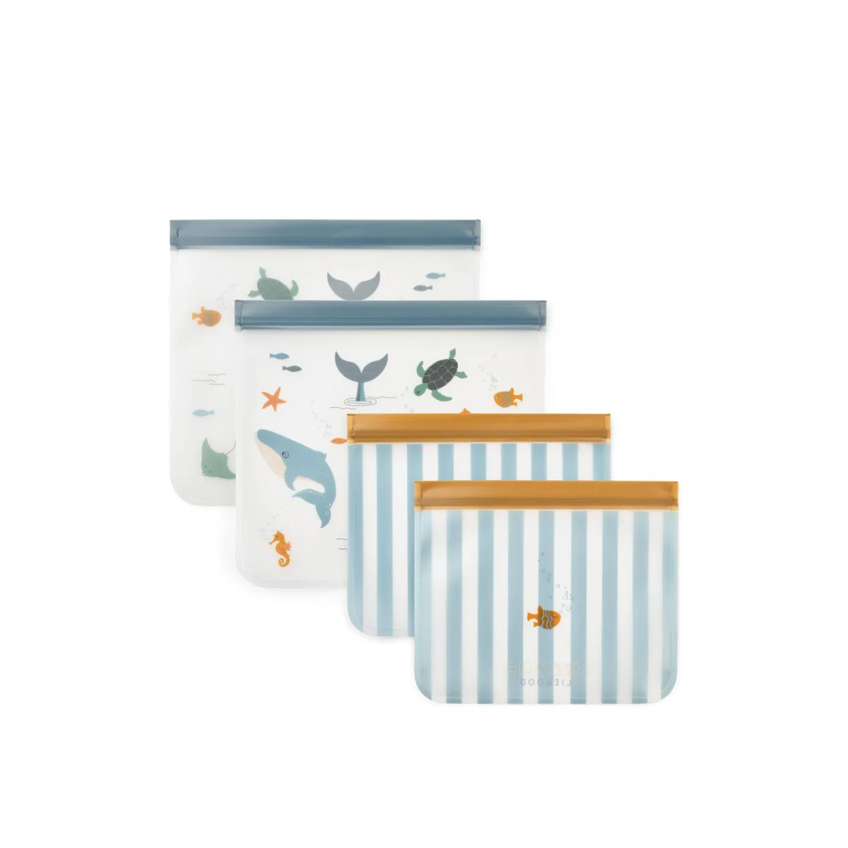 Rebus Reusable Food Bags - Sea creature / Sandy