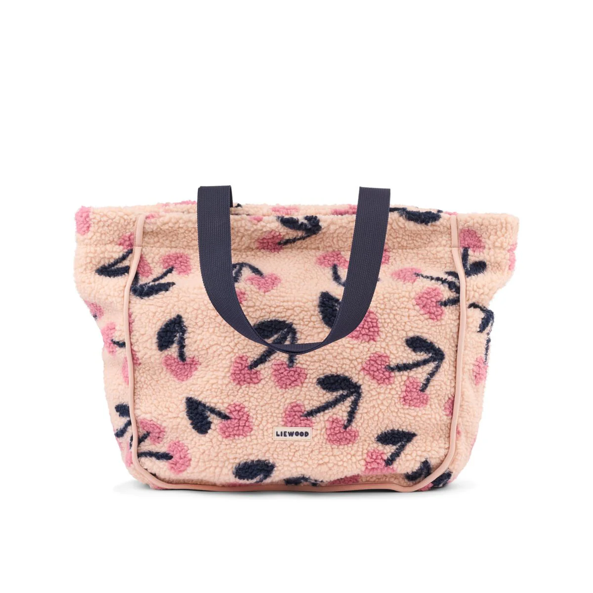 Reed Pile Tote Bag - Mega Cherry heart / Rosey