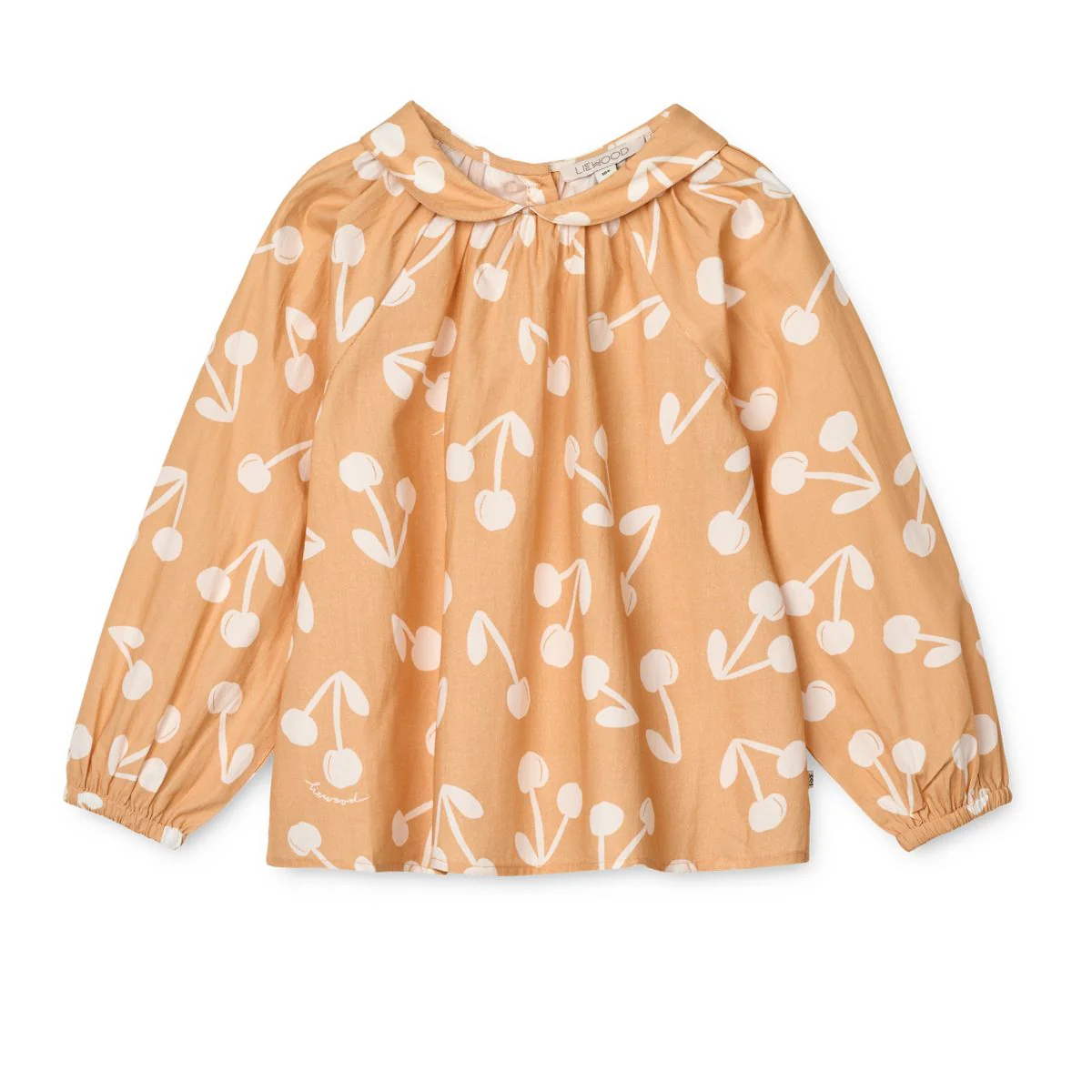 Rhea Printed Blouse - Cherry blossom / Light apricot