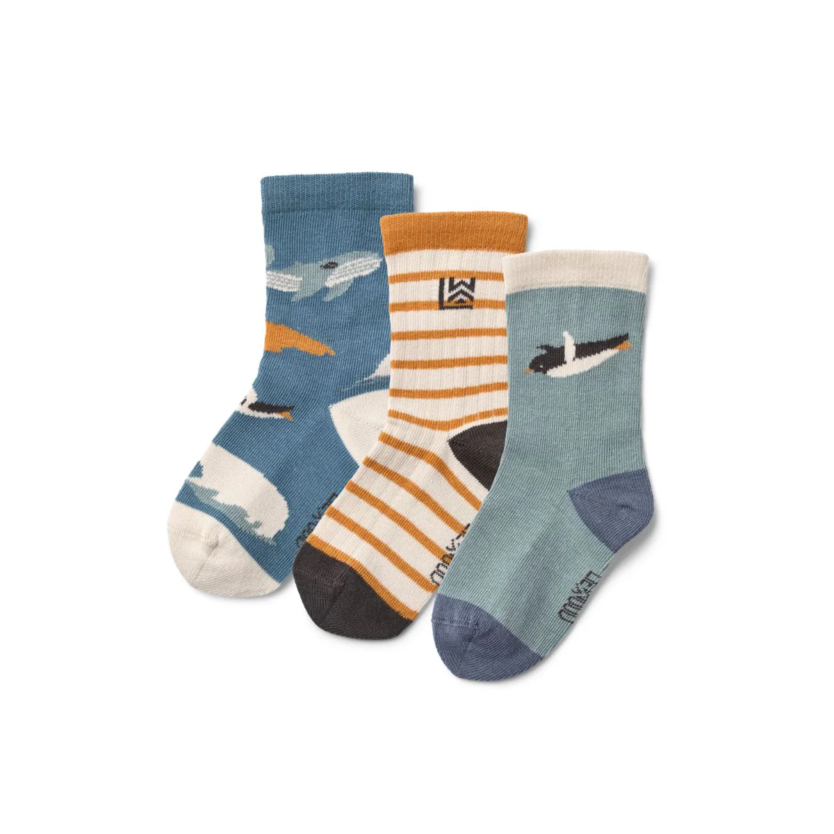 Silas Socks 3-Pack - Arctic Sea /  Ocean view