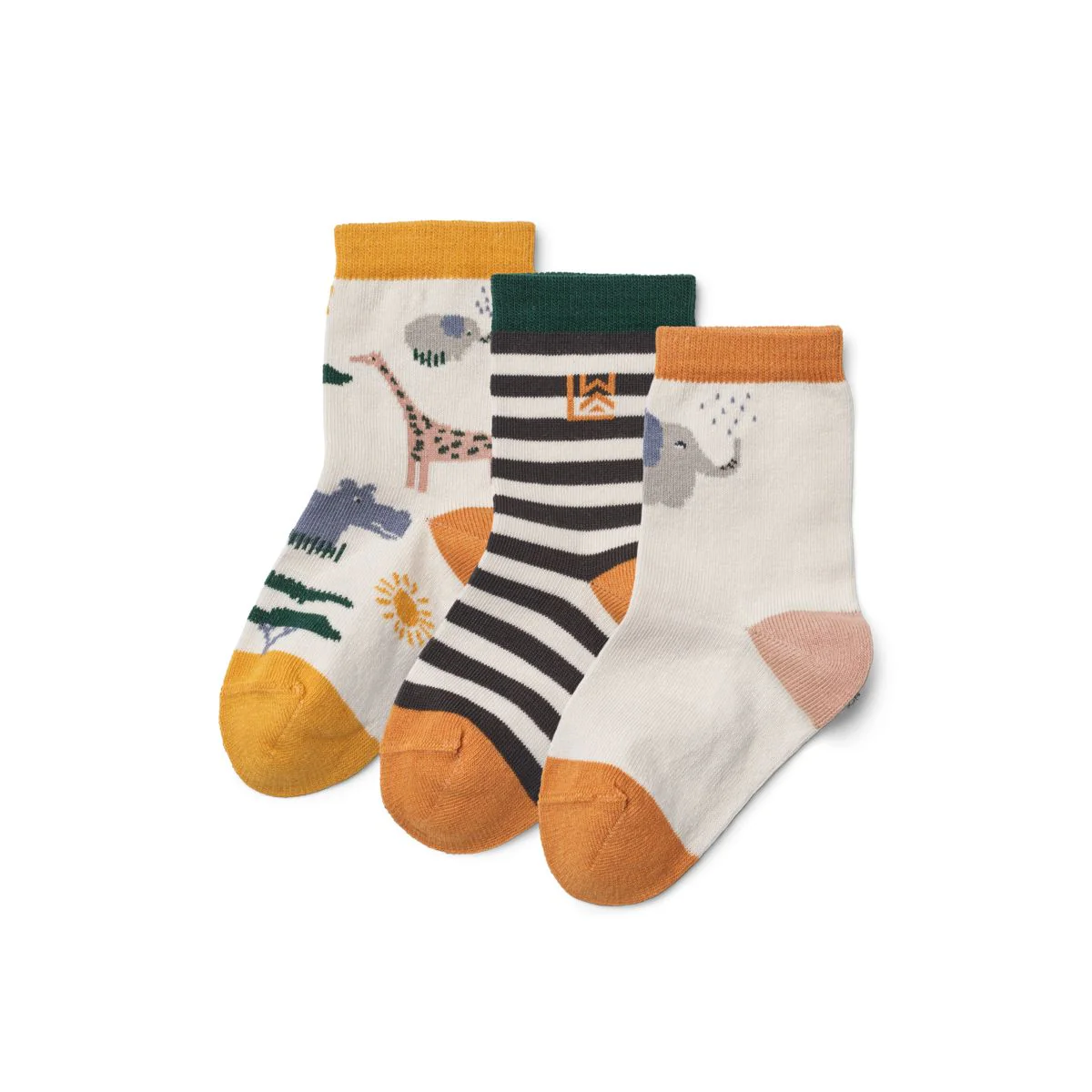 Silas Socks 3-Pack - Safari / Sandy mix