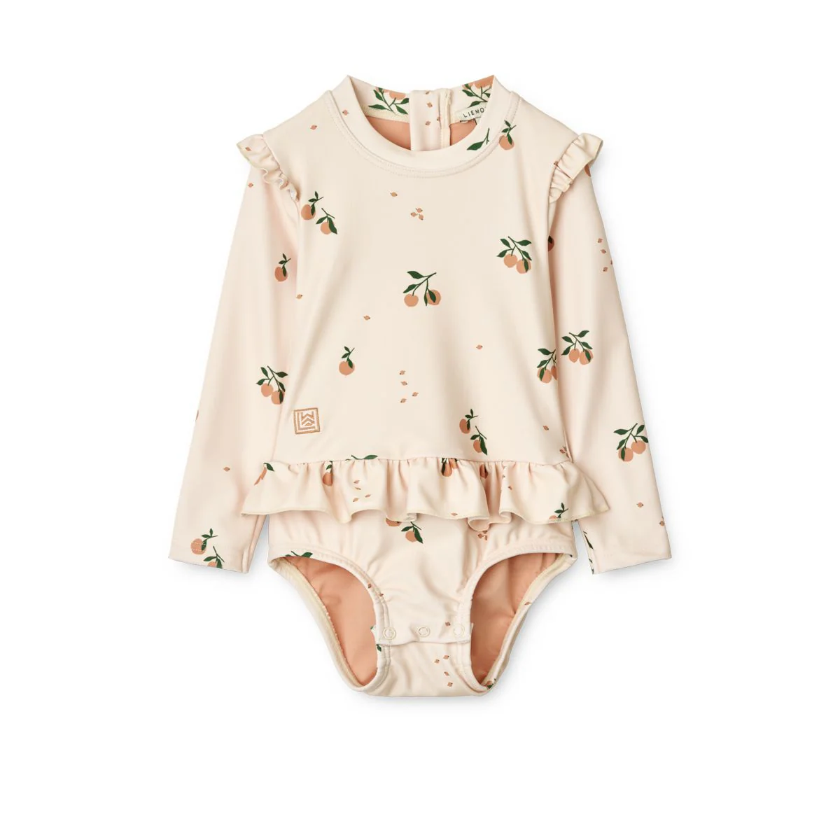 Sille baby printed swimsuit - Peach / Sea shell