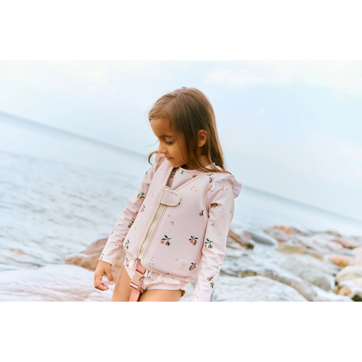 Sille Printed Swimsuit - Peach / Sea shell - Image 5