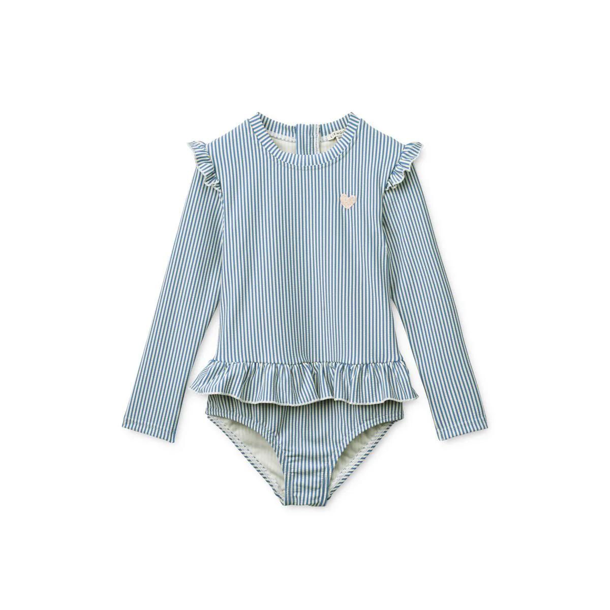 Sille Seersucker Swimsuit - Riverside / Creme de la creme