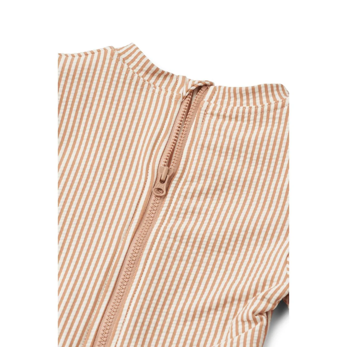 Sille Seersucker Swimsuit - Y/D stripe Pale tuscany / Creme de la creme - Image 3