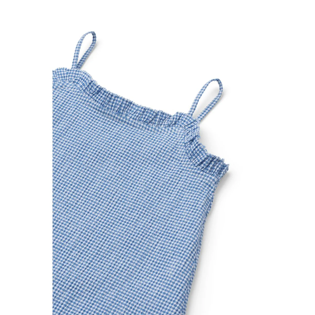 Sophia Seersucker Dress - Y/D Check Riverside / Crisp white - Image 3
