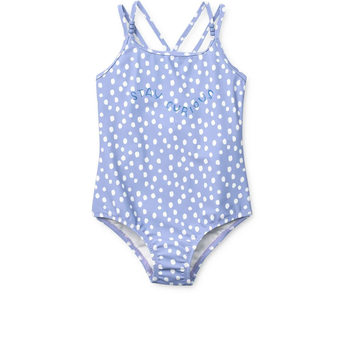 Suna Printed Swimsuit - Dot / Dusty lavender