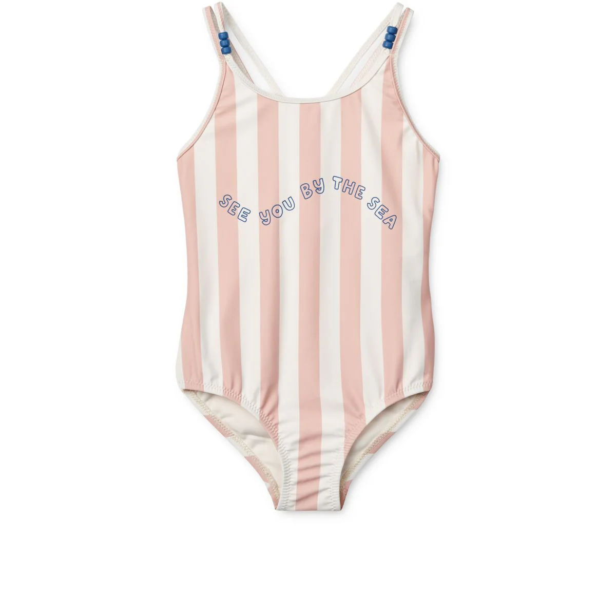 Suna Striped Swimsuit - Y/D stripe Sorbet rose / Creme de la creme